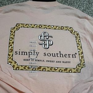 Simply southern peach pink sweatshirt